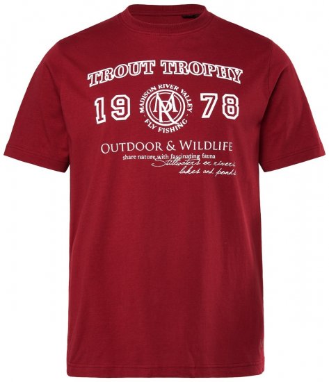 Men+ 424 T-shirt Trout Trophy Kopparbrun - T-shirts - Stora T-shirts - 2XL-14XL