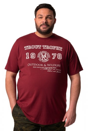 Men+ 424 T-shirt Trout Trophy Kopparbrun - T-shirts - Stora T-shirts - 2XL-14XL