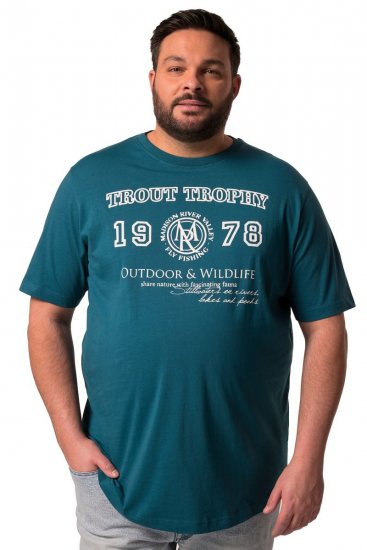 Men+ 424 T-shirt Trout Trophy Lagungrön - T-shirts - Stora T-shirts - 2XL-14XL
