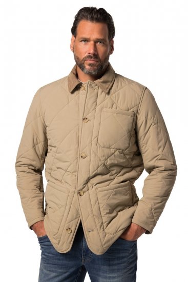 JP1880 836628 Quiltad jacka i westernstil Mörkbeige - Jackor - Stora jackor - 2XL-12XL