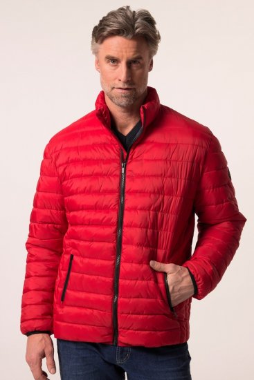 Boston Park 638 Quiltad jacka bellyfit med ståkrage Röd - Jackor - Stora jackor - 2XL-12XL