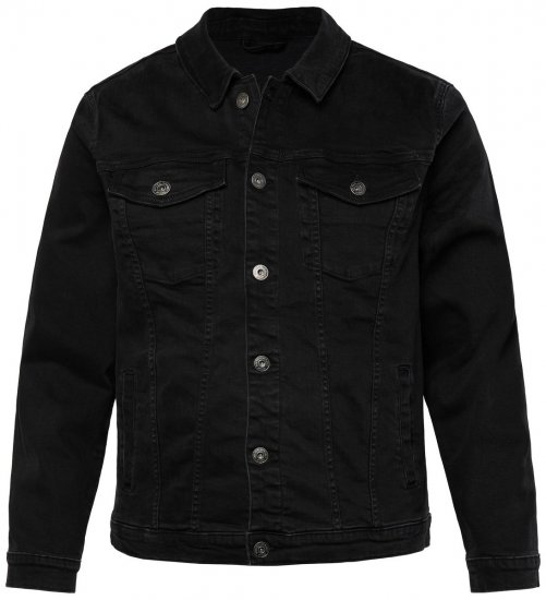 JP1880 836791 Jeansjacka med fyra fickor Svart - Jackor - Stora jackor - 2XL-12XL
