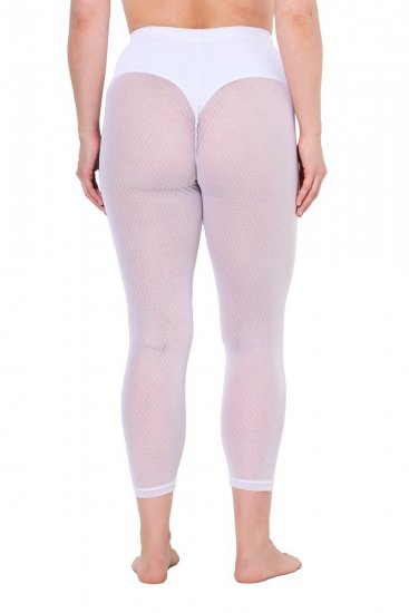 Ulla Popken 836800 Prickiga strumpleggings Vit - Strumpbyxor & strumpor - 