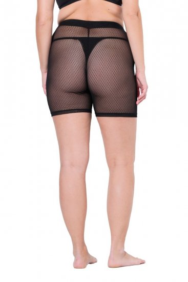 Ulla Popken 836805 Prickiga skavskyddsshorts Svart - Skavskyddsshorts - 