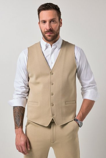 JP1880 New York Flexnamic Jerseyväst Beige - Kostymer och kavajer - Kostymer i stora storlekar