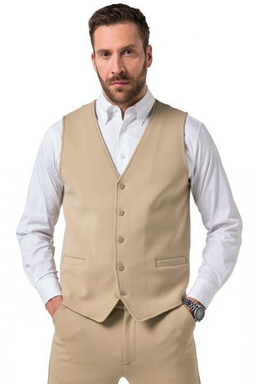 JP1880 New York Flexnamic Jerseyväst Beige - Kostymer och kavajer - Kostymer i stora storlekar