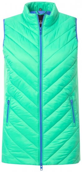 Ulla Popken 837409 Quiltad HYPRAR-väst Ljusgrön - Västar - 