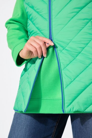 Ulla Popken 837409 Quiltad HYPRAR-väst Ljusgrön - Västar - 