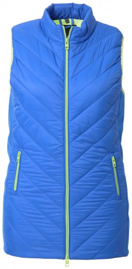 Ulla Popken 837409 Quiltad HYPRAR-väst Blå - Västar - 