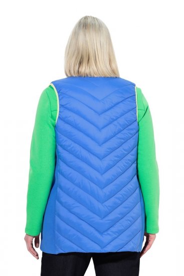 Ulla Popken 837409 Quiltad HYPRAR-väst Blå - Västar - 
