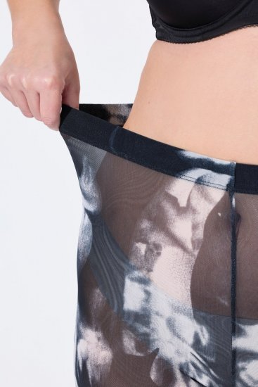 Ulla Popken 837679 Mönstrade skavskyddsshorts Mörkblå - Skavskyddsshorts - 