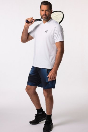 JP1880 FLEXNAMIC® GeoMotion Tennis Shorts Dark Blue - Träningskläder & friluft - Träningskläder till herr i stora storlekar