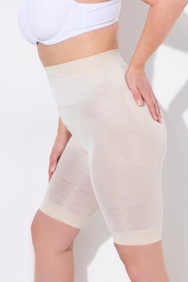 Ulla Popken 838209 Formande skavskyddsshorts Benvit - Skavskyddsshorts - 