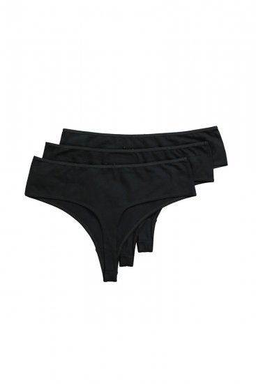 Ulla Popken 838637 Stringtrosor 3-pack Svart - Trosor - 
