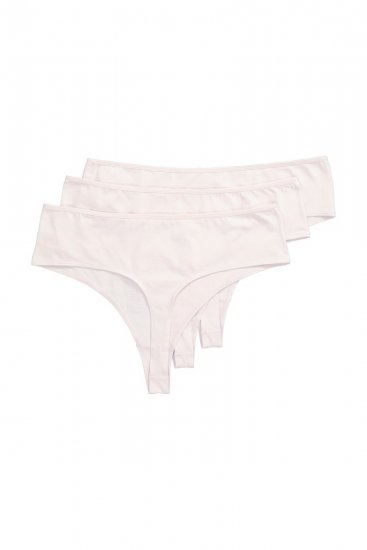 Ulla Popken 838637 Stringtrosor 3-pack Beige - Trosor - 