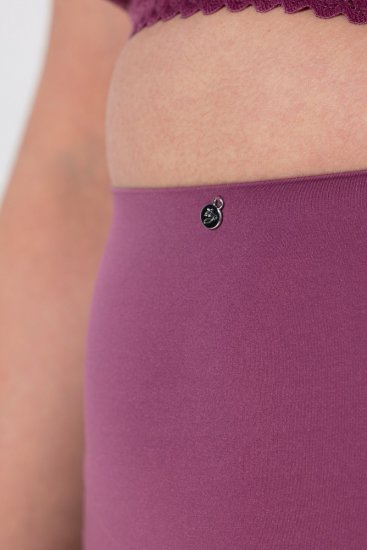 Ulla Popken 838675 Trosor med hög midja Mörklila - Trosor - 