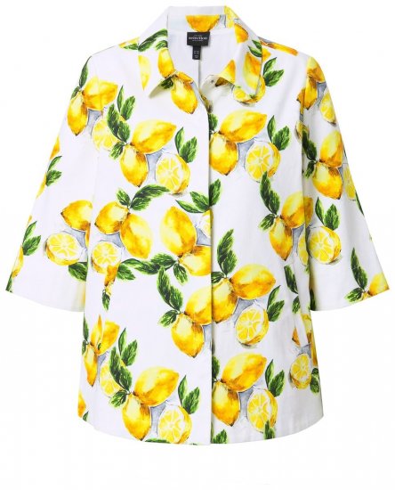 Ulla Popken 838952 Jacka Vit - Jackor - Damjackor i stora storlekar