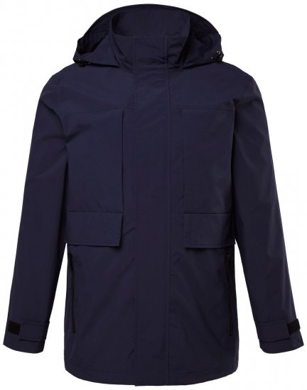 Men+ 215 Regnjacka med huva Mörkblå - Jackor - Stora jackor - 2XL-12XL