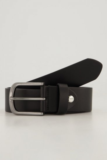 JP1880 839374 Bälte i skinnimitation med metallspänne Svart - Accessoarer - Accessoarer som fulländar looken