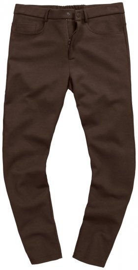JP1880 New York Flexnamic Jerseybyxor med fem fickor Mörkbrun - Kostymer och kavajer - Kostymer i stora storlekar