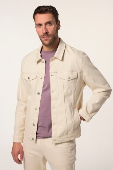 JP1880 839551 Jeansjacka i ekologisk bomull Ljusbeige - Jackor - Stora jackor - 2XL-12XL