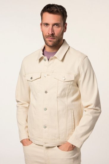 JP1880 839551 Jeansjacka i ekologisk bomull Ljusbeige - Jackor - Stora jackor - 2XL-12XL