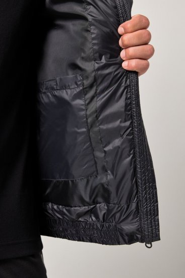 JAY-PI Lightly Quilted Jacket with a Hoodie Black - Jackor - Stora jackor - 2XL-12XL