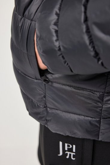Jay-Pi Jacket Lightly Quilted Warm Black - Jackor - Stora jackor - 2XL-12XL