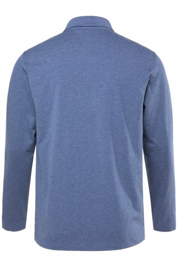 JAY-PI Quickdry Polo Long Sleeve Blue - Pikétröjor - Stora pikétröjor - 2XL-8XL