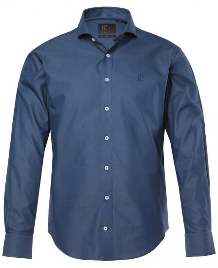 JP1880 Business Shirt Long Sleeve Blue - Skjortor - Stora skjortor - 2XL-8XL