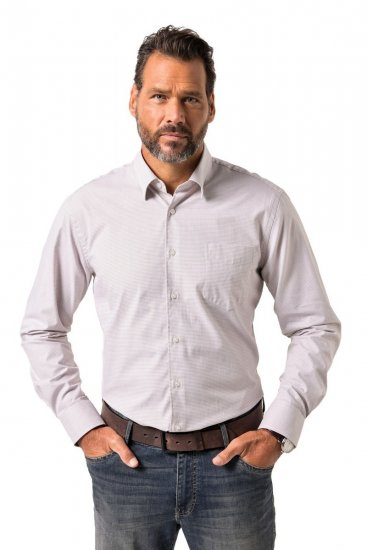JP1880 Business Shirt Long Sleeve Pink - Skjortor - Stora skjortor - 2XL-8XL