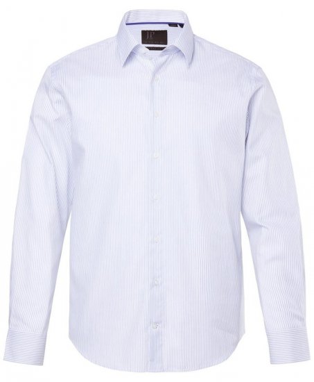 JP1880 Business Shirt Long Sleeve Striped Snow White - Skjortor - Stora skjortor - 2XL-8XL