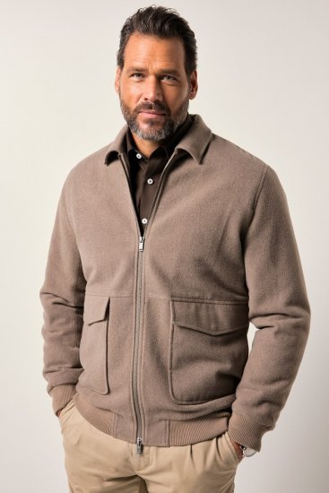 JP1880 Blouson Jacket Lightweight and Warm Brown - Jackor - Stora jackor - 2XL-12XL