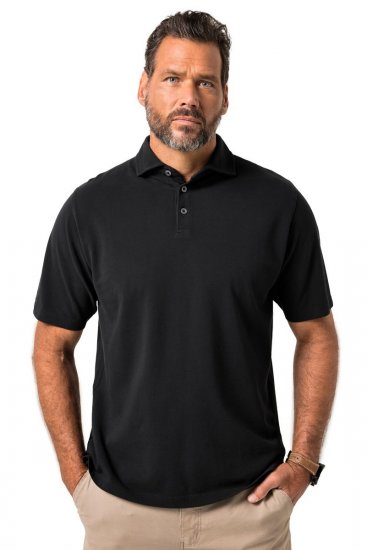 JP1880 Polo Shirt Pique Vintage Black - Pikétröjor - Stora pikétröjor - 2XL-8XL