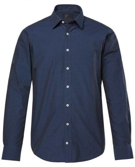 JP1880 Shirt Long Sleeve Kent Collar Navy - Skjortor - Stora skjortor - 2XL-8XL