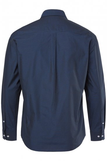 JP1880 Shirt Long Sleeve Kent Collar Navy - Skjortor - Stora skjortor - 2XL-8XL