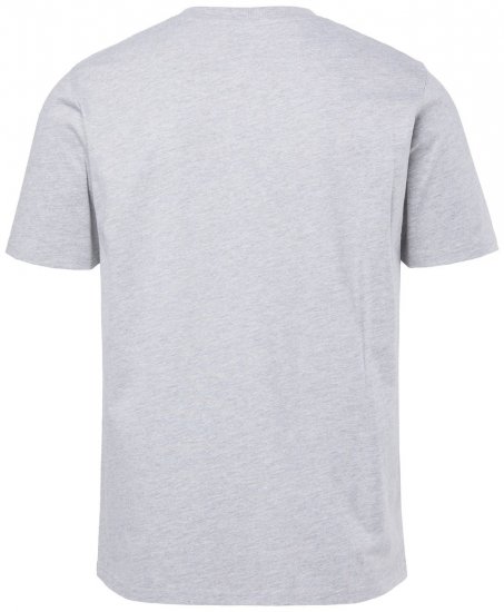 JP1880 T-shirt Short Sleeve Chest Print Grey Melange - T-shirts - Stora T-shirts - 2XL-14XL