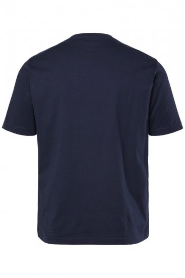 JP1880 T-Shirt Short Sleeve Chest Print Navy - T-shirts - Stora T-shirts - 2XL-14XL