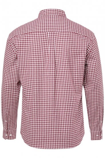 JP1880 Checked Flannel Shirt Long Sleeve Light Red - Skjortor - Stora skjortor - 2XL-8XL