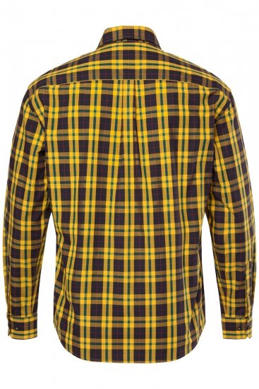 JP1880 Checked Shirt Long Sleeve Kent Collar Curry - Skjortor - Stora skjortor - 2XL-8XL