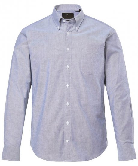 JP1880 Oxford Shirt Long Sleeve Denim Blue - Skjortor - Stora skjortor - 2XL-8XL