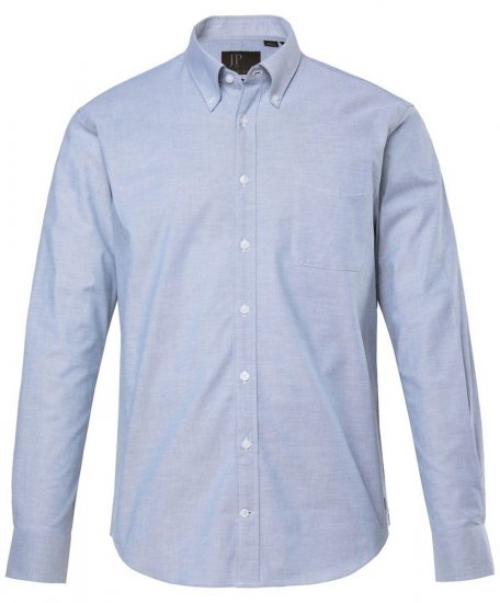 JP1880 Oxford Shirt Flexnamic Long Sleeve Ash Turquoise - Skjortor - Stora skjortor - 2XL-8XL