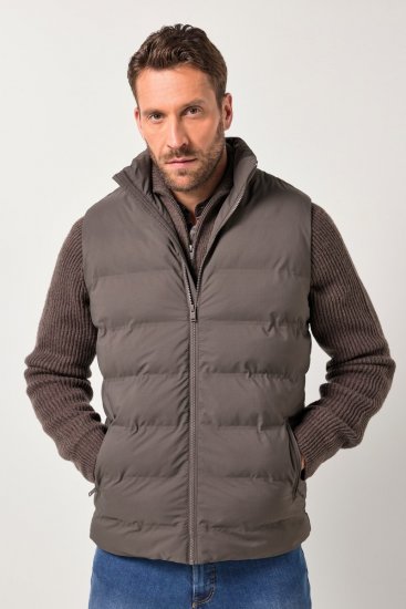 JP1880 841361 Laserquiltad väst Mockabrun - Jackor - Stora jackor - 2XL-12XL