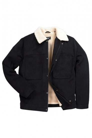 Men+ 545 Jacka med teddykrage Svart - Jackor - Stora jackor - 2XL-12XL