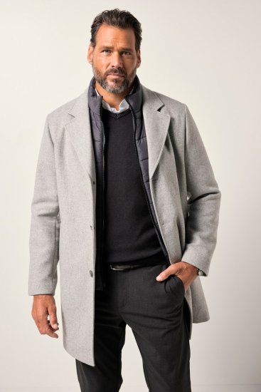 JP1880 841583 Ullrock med avtagbart foder Grå - Jackor - Stora jackor - 2XL-12XL