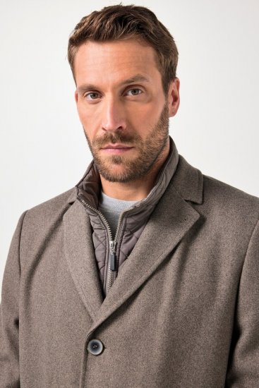 JP1880 Coat Flexnamic Quilted Insert Grey TALL - TALL jackor - TALL jackor med extra ärmlängd