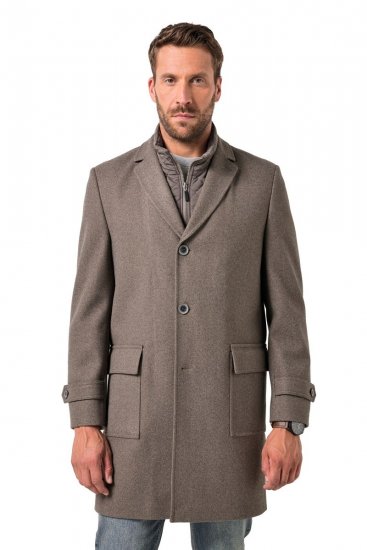 JP1880 Coat Flexnamic Quilted Insert Grey TALL - TALL jackor - TALL jackor med extra ärmlängd