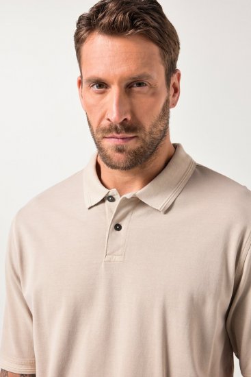 JP1880 Polo Shirt Short Sleeve Pique Dark Dusty Pink - Pikétröjor - Stora pikétröjor - 2XL-8XL