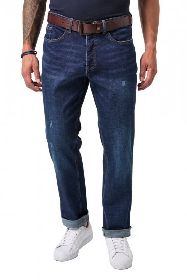 JP1880 FLEXNAMIC Jeans Tapered Loose Fit Dark Denim Blue - Jeans & byxor - Stora Jeans och Stora Byxor