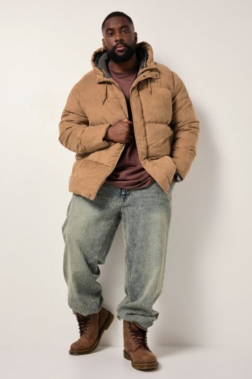 STHUGE Jacket Puffer With Warm Quilting Beige - Jackor - Stora jackor - 2XL-12XL